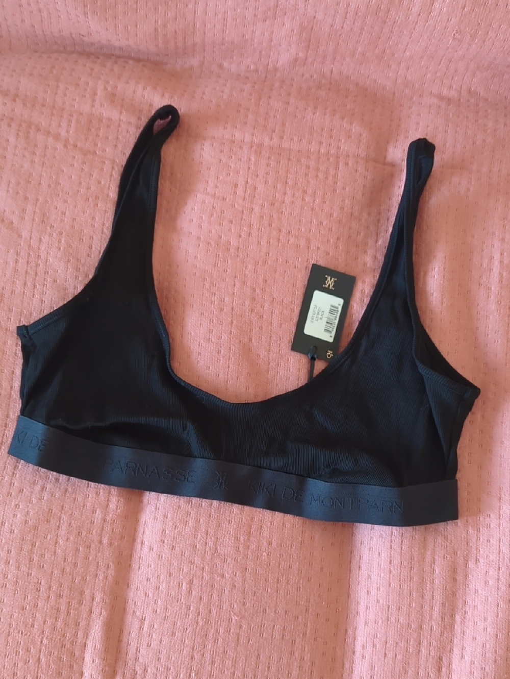 Kiki De Montparnasse Le Boy Soft Cup Bra ( Black -Large)